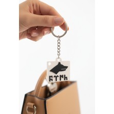 Pazarois Göktürk Bayrağı Figürlü Anahtarlık