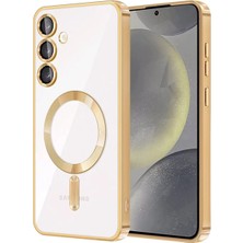 Hnrlishp Newface  Galaxy S23 Plus Kılıf Kross Magneticsafe Kapak - Gold