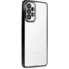 Hnrlishp Newface  Galaxy A73 5g Kılıf Razer Lensli Silikon - Siyah