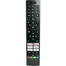 Vestel 39HAE2250 Televizyon Için Uyumlu Netflix Youtube Google Play Prime Video Tuşlu Tv LED LCD Uzaktan Kumanda