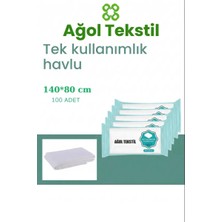 Ağol Tekstil Tek Kullanımlık Banyo & Masaj Vücut Havlusu – 80X140 cm (100 Adet) | Spa, Otel ve Klinik Kullanımı Için