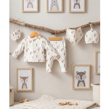 Mahfel 5'li Havuç %100 Pamuk Premium Hastane Çıkış Seti 009