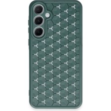 Eco Port Samsung Galaxy A35 5g Kılıf Petek Silikon Kapak - Koyu Yeşil