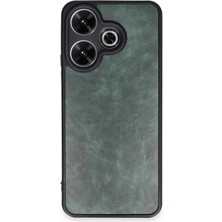 Eco Port Xiaomi Redmi 13 4g Kılıf Aras Deri Kapak - Koyu Yeşil