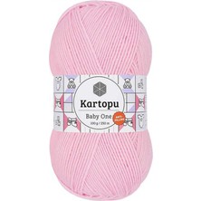 Kartopu Baby One El Örgü Ipi  K0782 Pembe 100 G/250 mt