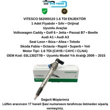 Vitesco 562000110 Enjektör Volkswagen 1.6 Tdı Golf 6 Passat Jetta Polo Caddy Touran 03L130277B