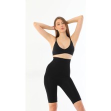 Cotton Soft Arias Closet Siyah Mı 2037 Yüksek Bel Double Uzun Paçalı Özel Korse