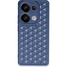 Eco Port Realme C65 Kılıf Petek Silikon Kapak - Lacivert