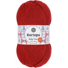 Kartopu Baby One El Örgü Ipi K0129 Koyu Kırmızı 100 G/250 mt
