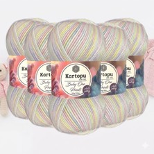 Kartopu 5 Adet Baby One Prınt B59173-100 G-250 M-Anti-Pilling Renkli Bebek Ipliği!