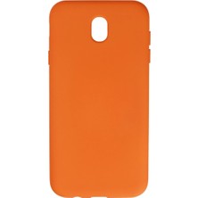 Eco Port Samsung Galaxy J7 Pro / J730 Kılıf Nano Içi Kadife Silikon - Turuncu