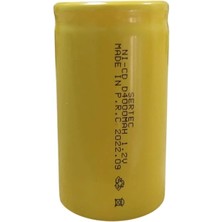 Eco Port Sertec - 1.2V 4000 Mah - D Büyük Boy - Ni-Cd Şarjlı Pil - (Başsız / Flat Head)