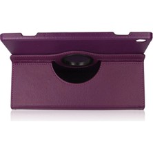 Eco Port Lenovo M10 X505F Kılıf 360 Tablet Deri Kılıf - Mürdüm