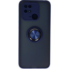Eco Port Xiaomi Redmi 10C Kılıf Montreal Yüzüklü Silikon Kapak - Lacivert