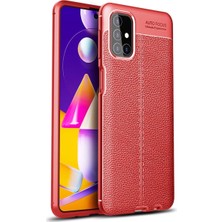 Eco Port Samsung Galaxy M31S Kılıf Auto Focus Kapak - Kırmızı