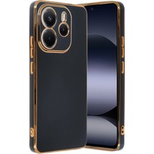 Eco Port Xiaomi Redmi Note 14 4g Kılıf Volet Silikon - Siyah