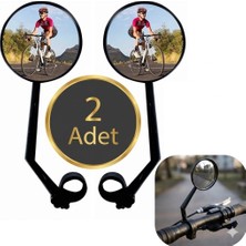 Neler Geldi Neler 2 Adet Bisiklet Aynası Geniş Açı 20 cm Uzunluk 8 cm Ayna Çapı Ayarlanabilir Güvenli Sürüş Aynası