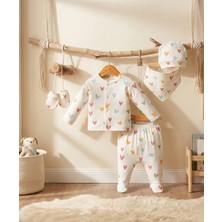 Mahfel 5'li Kalpli %100 Pamuk Premium Hastane Çıkış Seti 009