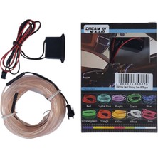 Dreamcar Şerit Beyaz Neon 5mt 12V Kablo Tipi