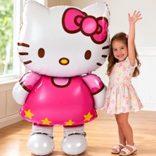110 cm Dev Büyük Folyo Balon Hello Kitty Kız Çocuk Balonu