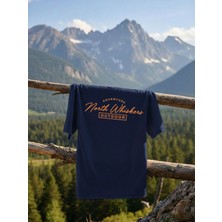 North Whiskers Nw Outdoor Tişört - %100 Pamuk Lacivert