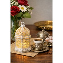 Figürlab Ramazan Feneri Motifli Dekoratif LED Aydınlatmalı Kandil Fener – Tealight Mum Ile Birlikte