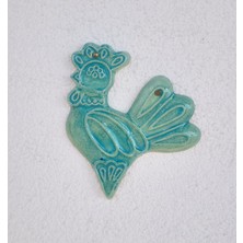 Emel Ceramics Seramik Tavuk Duvar Süsü – El Yapımı Dekoratif Duvar Panosu, Kabartmalı Mutfak Duvar Dekoru, 16 cm