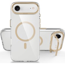 Zipax Apple iPhone 17 Air Uyumlu Kılıf M-Safe Şarj Özellikli Airbagli Kamera Standlı Zr-Azor