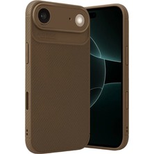 Eco Port Apple Iphone 17 Air Auto Focus Karbon Kapak - Kahverengi