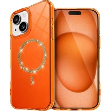 Eco Port Apple Iphone 14 Live Diamond Magsafe Kapak - Turuncu