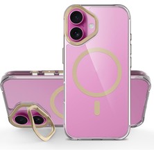 Zipax Apple iPhone 17 Uyumlu Kılıf M-Safe Şarj Özellikli Airbagli Kamera Standlı Zr-Azor