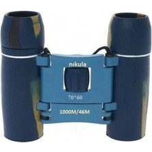 Eco Port 70X60  Cepte Taşımalı Kauçuk Kaplamalı Mini Dürbün Mavi