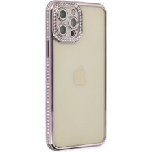 Eco Port Iphone 12 Pro Kılıf Joke Taşlı Silikon - Mor