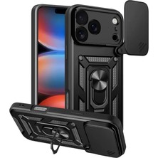 Eco Port Apple Iphone 17 Pro Pars Lens Yüzüklü Silikon - Siyah