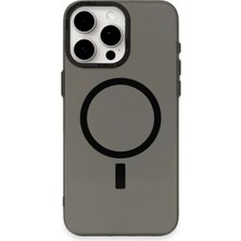 Eco Port Iphone 15 Pro Kılıf Anka Pc Magneticsafe Sert Metal Kapak - Siyah
