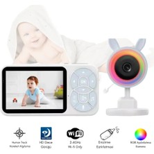 Eco Port Bebek Kamerası Kumandalı Monitörlü Konuşma Özellikli Işıklı Gece Görüslü Hatırlatıcıl