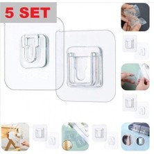 Mulvxurg  URG02 Geçmeli Klips Eşya Sabitleme Askısı 5 Set (Mulvix)