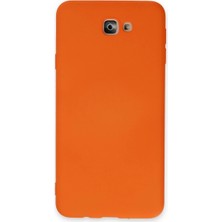Eco Port Samsung Galaxy J7 Prime Kılıf Nano Içi Kadife Silikon - Turuncu