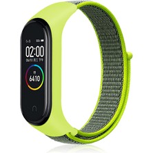Xiaomi Mi Band 4 Uyumlu Kordon Hasır Örgü Cırt Cırtlı Terletmeyen Zore Krd-03 Kumaş Kayış