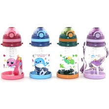 EkoAlışverişDünyam Renkli Pipetli Suluk 550 ml