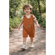 GMG Collection Baby TULUM3LÜTAKIM(TULUM+ZIBIN+ÇORAP)AYICIKCEPLIKAHVERENGI