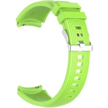 Zore Samsung Galaxy Watch 46MM Uyumlu 22MM Kordon Silikon Çizgili Spor Yumuşak Krd-18 Kayış