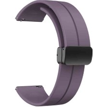 Huawei Honor Magic 2 46MM 22MM Uyumlu Kordon Silikon Metal Mıknatıslı Toka Zore Krd-84 Kayış