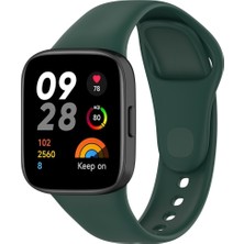 Xiaomi Redmi Watch 3 Uyumlu Kordon Silikon Spor Görünümlü Yumuşak Zore Krd-81 Kayış