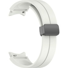Samsung Galaxy Watch 5 40MM Uyumlu Kordon Silikon Metal Mıknatıslı Toka Zore Krd-84 Kayış