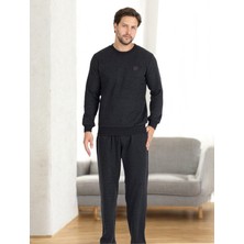 Erse %100 Pamuk Selanik Örme Uzun Kol Erkek Pijama Takımı Kışlık