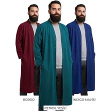 Yeşil Tekstil Buhara Yaka Sade Cübbe