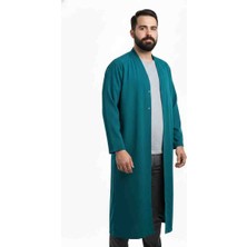 Yeşil Tekstil Buhara Yaka Sade Cübbe