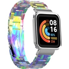 Xiaomi Redmi Watch (Mi Watch Lite) Uyumlu Kordon Paslanmaz Metal Baklalı Klipsli Zore Krd-60 Kayış