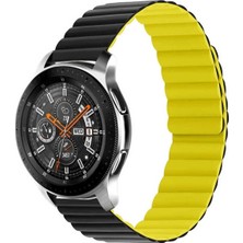 Zore Samsung Galaxy Watch 46MM Uyumlu Kordon Suni Deri Yumuşak Soft Yüzey Krd-52 Kayış